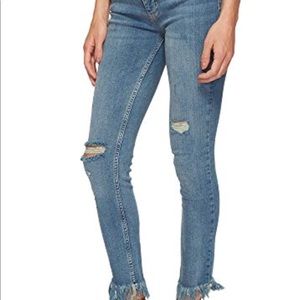 Free People Great Heights Frayed Jeans (NWT)